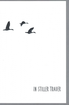 „In stiller Trauer“: Doppelkarte, Trauerkarte 12x17,2cm