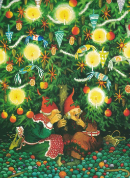 Inge Löök Nr. 45 "Frauen unter dem Tannenbaum" Größe: 10,5x15 cm -