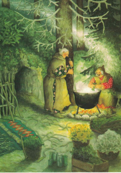 Inge Löök Nr. 57 "Frauen kochen" Größe: 10,5x15 cm