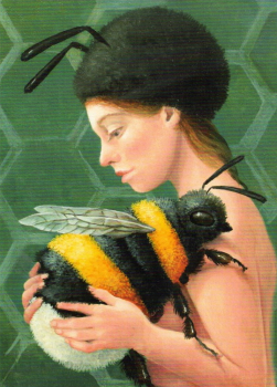 Inkognito Suzan Visser „Bienchen“ - Postkarte, Größe: 10,5x14,8cm