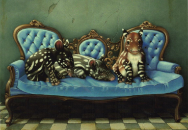 Inkognito Suzan Visser „Wartezimmer“ - Postkarte, Größe: 10,5x14,8cm