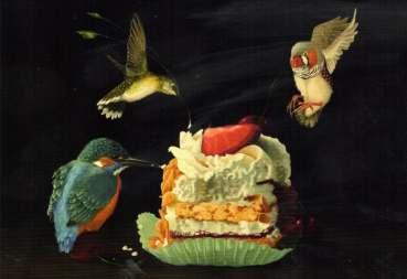 Inkognito Suzan Visser „Festmahl“ - Postkarte, Größe: 10,5x14,8cm