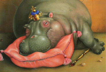 Inkognito Suzan Visser „Königlicher Entschluss“ Postkarte, Größe: 10,5x14,8cm