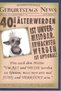 Kathrin Stockebrand „40. Geburtstag“: Doppelkarte 12x17,2cm