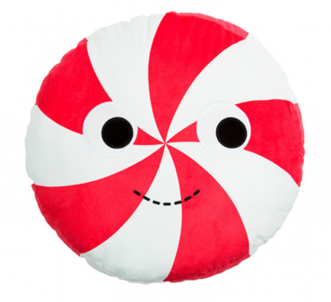 kidrobot pillow Yummy World „Peppermint candy“: Plüsch Pfefferminz Kissen Größe: 40cm