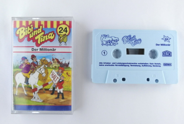 "Bibi und Tina" Der Millionär" Nr. 24, MC Hörspielkassette von 1995 - GEBRAUCHT