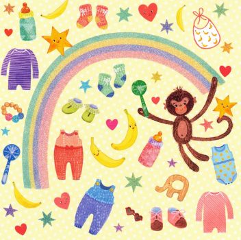 Mila Marquis "Babyaccessoires", Glitzer, Größe: 14x14cm