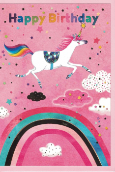 Mila Marquis „Happy Birthday Einhorn“: Doppelkarte 12x17,2cm