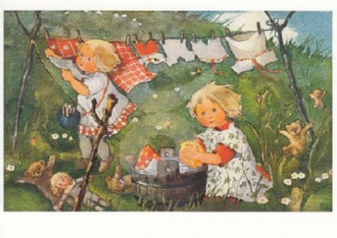 Mili Weber "Frischer Wind" Postkarte, Größe: 10,5x15 cm
