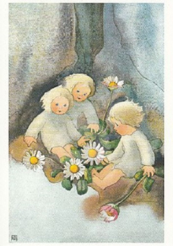 Mili Weber "Gänseblümchen" Postkarte, Größe: 10,5x15 cm
