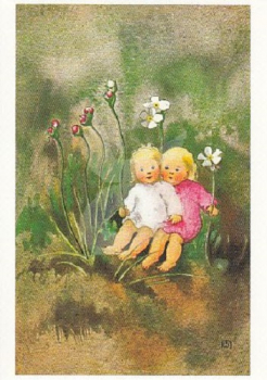 Mili Weber "Schwesterlein" Postkarte, Größe: 10,5x15 cm