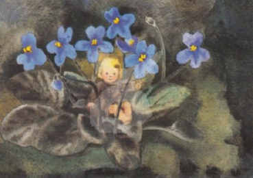 Mili Weber "So viele Blümlein..." Postkarte, Größe: 10,5x15 cm