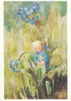 Mili Weber "Vergissmeinnicht" Postkarte, Größe: 10,5x15 cm