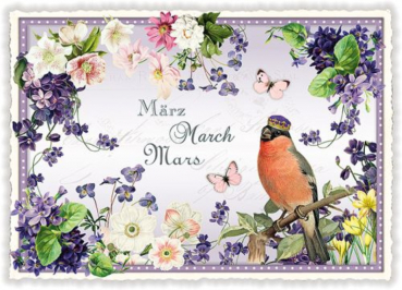 Monats - Edition Tausendschön "März" PK1024 Postkarte Größe: 10,5x15 cm