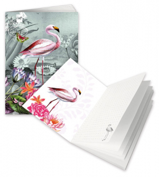 Notizheft "Flamingo" Edition Tausendschön A6 Größe 10,5x14,8cm
