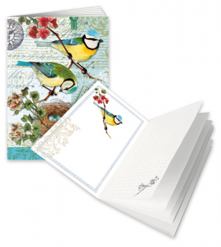 Notizheft "Vögel" Edition Tausendschön A6 Größe 10,5x14,8cm