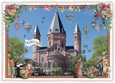 Edition Tausendschön "Dom Mainz" PK1041 Postkarte Größe: 10,5x15 cm