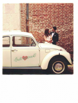 PolaCARD "Wedding Car" Postkarte, Größe: 14,0x10,8 cm