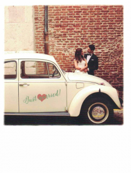 PolaCARD "Wedding Car" Postkarte, Größe: 14,0x10,8 cm
