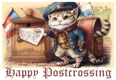 „Happy Postcrossing“ #2 Postkarte, Größe: 10,5x14,8cm