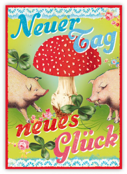 uta-K. "Neuer Tag, neues Glück" Postkarte Nr. 72