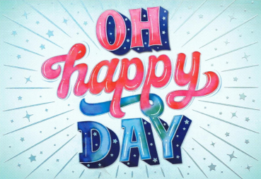Sandra Brezina "OH happy DAY" Postkarte, Größe: 10,5x15 cm