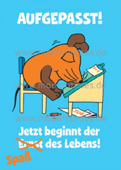 Schmitt-Menzel "Aufgepasst! Spaß des Lebens" Sendung mit der Maus, Größe: 10,5x15 cm