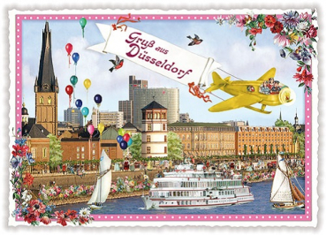 Edition Tausendschön "Düsseldorf" PK99 Größe: 10,5x15 cm