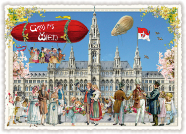 Edition Tausendschön "Wien", Rathaus PK384 Größe: 10,5x15 cm