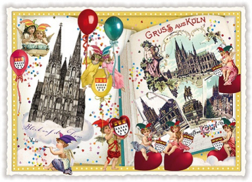 PK13 Gruss aus Köln Tausendschön Postkarte