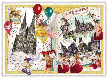 Edition Tausendschön "Köln", Karneval PK13 Größe: 10,5x15 cm