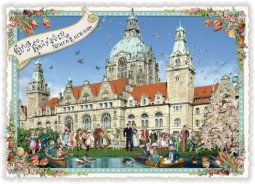 PK694 Hannover, Neues Rathaus, Tausendschön Postkarte