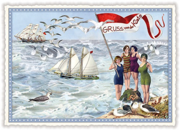 Edition Tausendschön "Gruss von der Küste" PK27 Größe: 10,5x15 cm