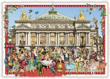 Edition Tausendschön "L'Opéra" , Pariser Oper PK267 Größe: 10,5x15 cm