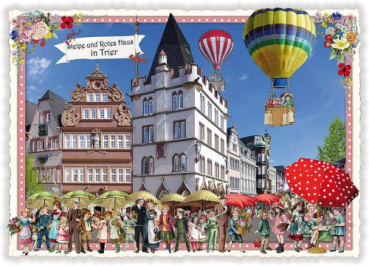 Edition Tausendschön "Steipe und Rotes Haus in Trier" PK670 Größe: 10,5x15 cm
