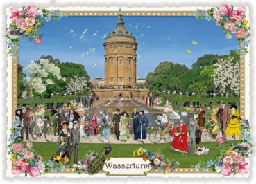 Edition Tausendschön "Wasserturm  Mannheim"  PK691 Größe: 10,5x15 cm