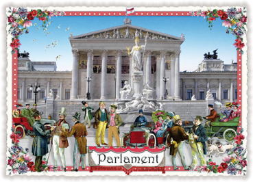 Edition Tausendschön "Wien", Parlament  PK386 Größe: 10,5x15 cm