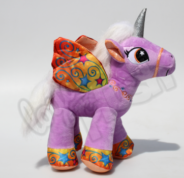 Dinotoys  „Unicorn“ lila: Pegasus Plüsch Einhorn, Größe: 28 cm