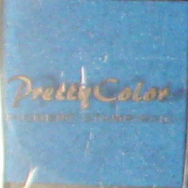 Pretty Color Pigment Stempelkissen „blau“ in Kunsstoffbox 3,3 x 3,3 cm
