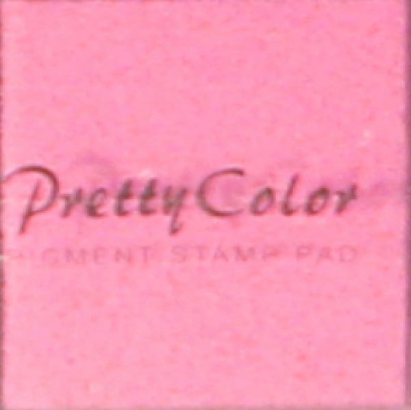 Pretty Color Pigment Stempelkissen „pink“ in Kunsstoffbox 3,3 x 3,3 cm