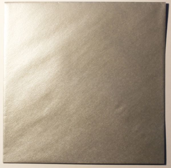 Edition Gollong Briefhülle „silber“: Briefumschlag, Kuvert quadratisch: 14,5x14,5cm