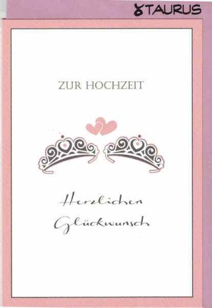 Zur Hochzeit alles Gute