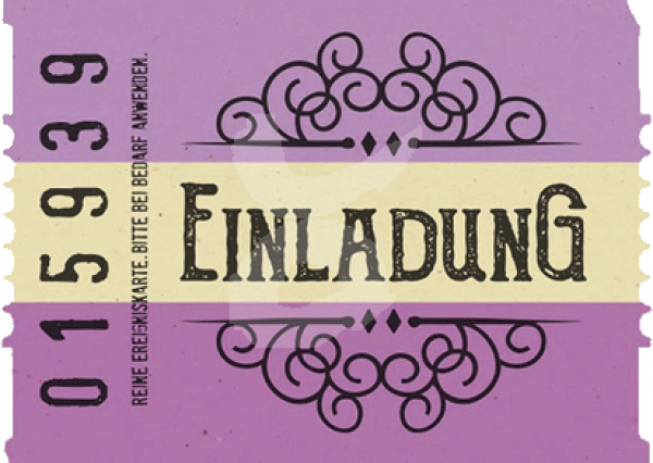 Wertmarke Einladung