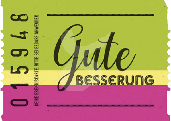 Wertmarke Gute Besserung