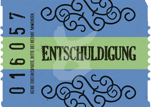 Wertmarke Entschuldigung
