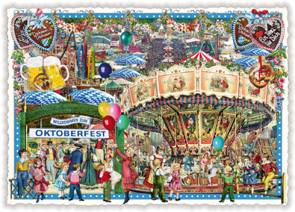 Tausendschön München Oktoberfest Postkarte PK360