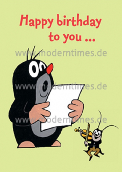 Der kleine Maulwurf, Happy Birthday to you...
