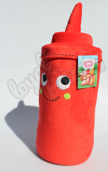 kidrobot Yummy World Karl „Ketchup“: Plüsch Ketchup-Flasche XL Größe: 50cm