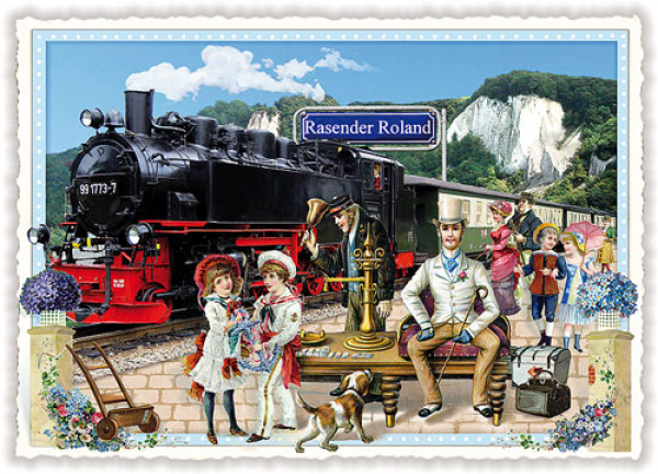 PK 154 Rasender Roland Tausendschön Postkarte