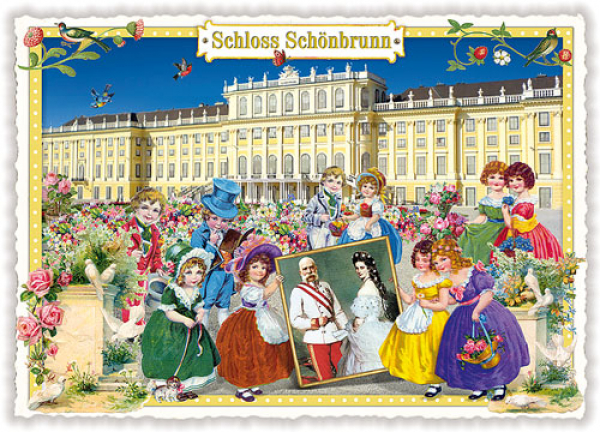 PK168 Schloß Schönbrunn Tausendschön Postkarte